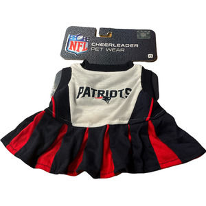 Blue and White New England Patriots Pet Dog/Cats Cheerleader Size Extra Small